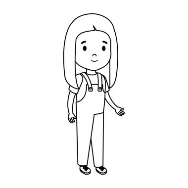 küçük kız çocuk karakter