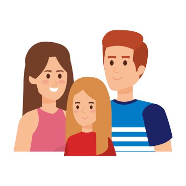 Ebeveynlerin çift kızı karakterlerle