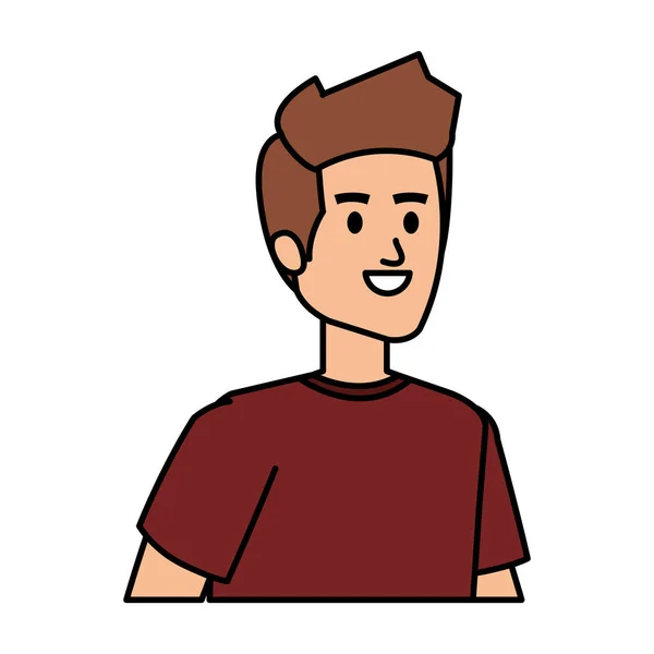 Jovem avatar personagem — Vetor de Stock