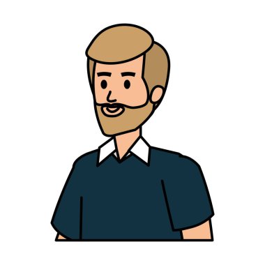 Sakallı genç adam.