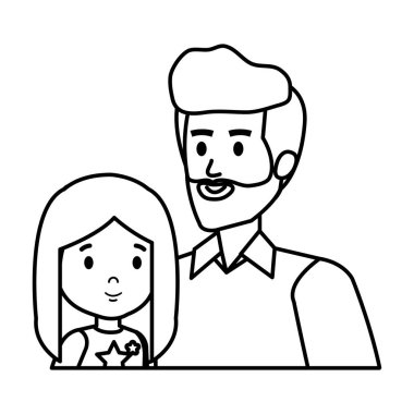 Baba ile kızı karakterler