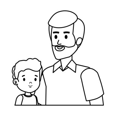 oğul karakterli genç baba