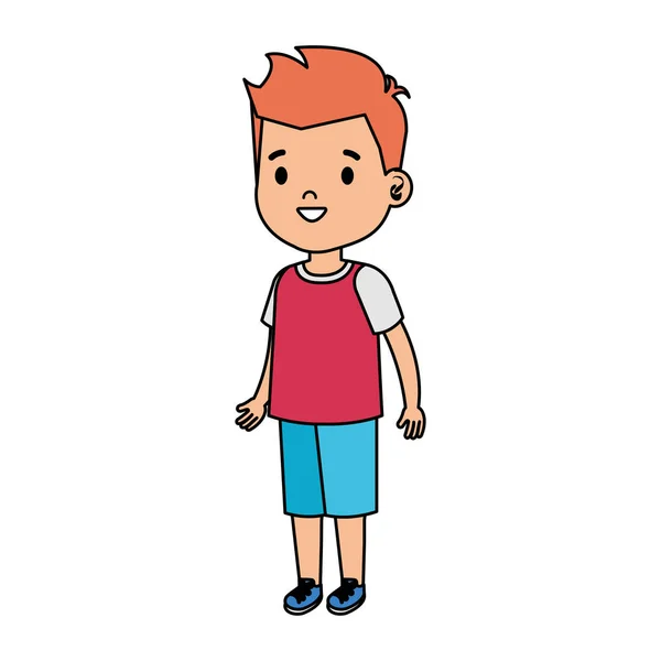 Petit garçon enfant personnage — Image vectorielle