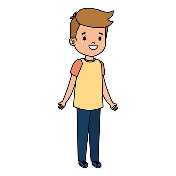 Petit garçon enfant personnage — Image vectorielle