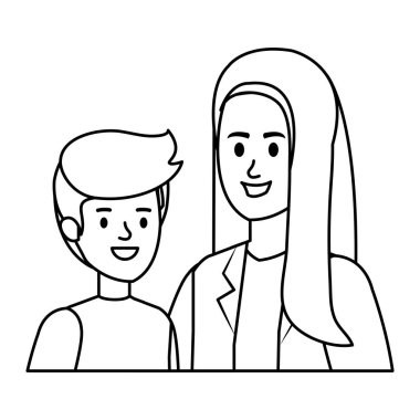 Küçük oğul karakterli Genç Anne