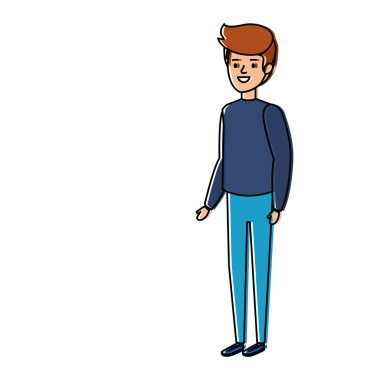 genç adam avatar karakter