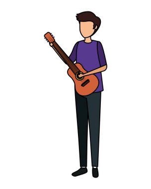 gitar karakteri oynayan adam