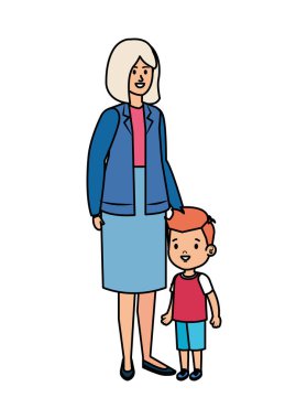 torunu ile sevimli büyükanne