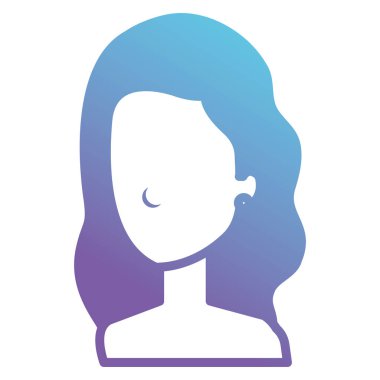 güzel ve genç kadın gömleksiz karakter