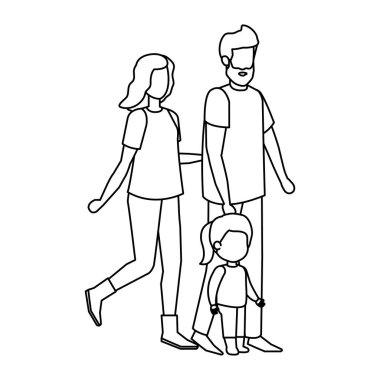 Ebeveynlerin çift kızı karakterlerle