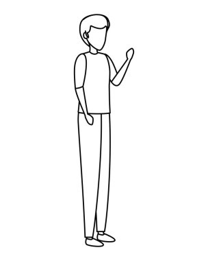 genç adam avatar karakter