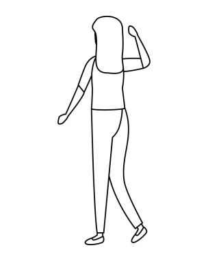 güzel genç kadın karakter