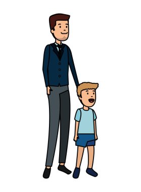 oğul karakterli genç baba