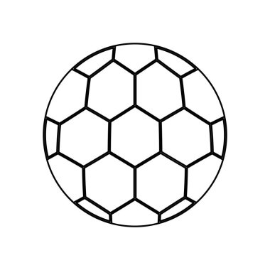 Futbol balon izole simgesi