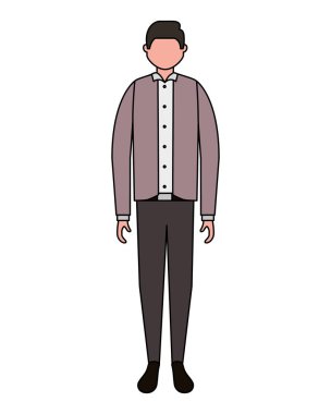 Beyaz arka plan üzerinde işadamı karakter