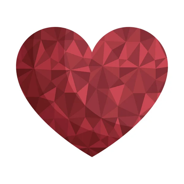 Heart love romantic abstract — Stock Vector
