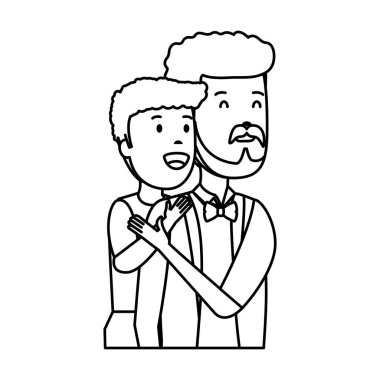 oğul karakterli genç baba