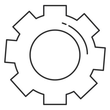Gears'ı makine izole simgesi