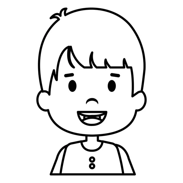 Personaje de niño feliz — Vector de stock