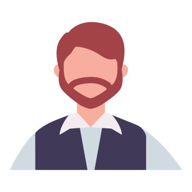 işadamı karakter portre izole görüntü