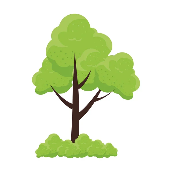 エコロジーツリー植物アイコン — ストックベクタ