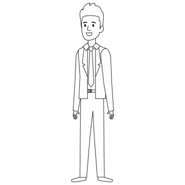 işadamı avatar karakter simgesi