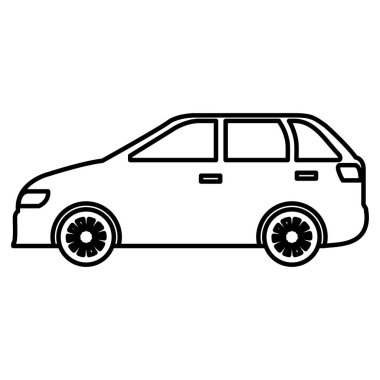 Araba sedan araç simgesini