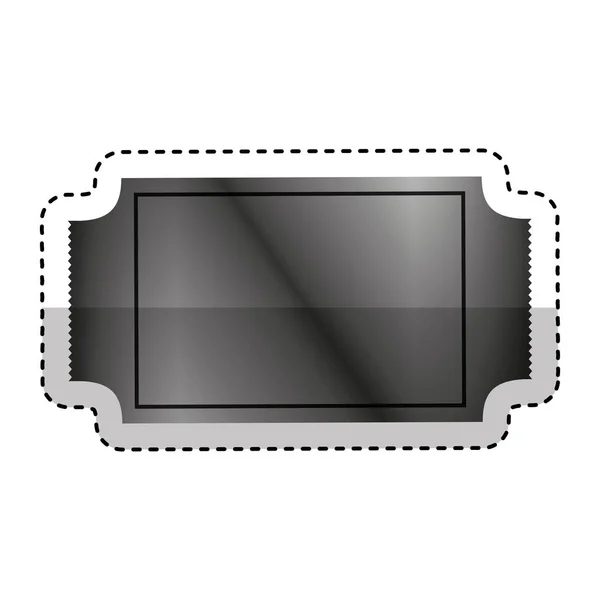 Ticket bioscoop geïsoleerde pictogram — Stockvector