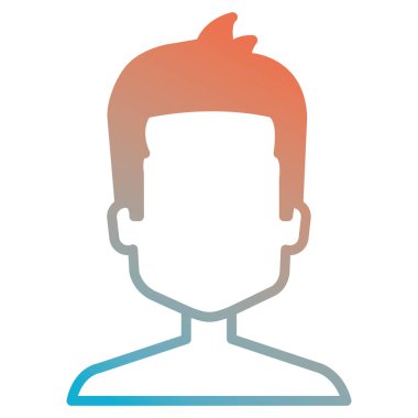 genç adam gömleksiz avatar karakter