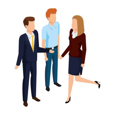 iş insanlar avatarlar karakter grubu