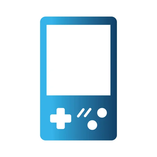Icône isolée portable de jeu vidéo — Image vectorielle