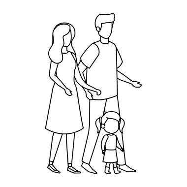 Ebeveynlerin çift kızı karakterlerle