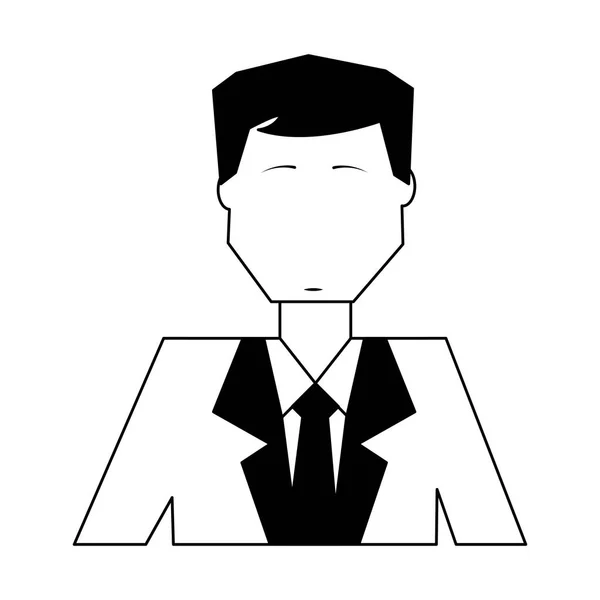 Podnikatel elegantní avatar postava — Stockový vektor