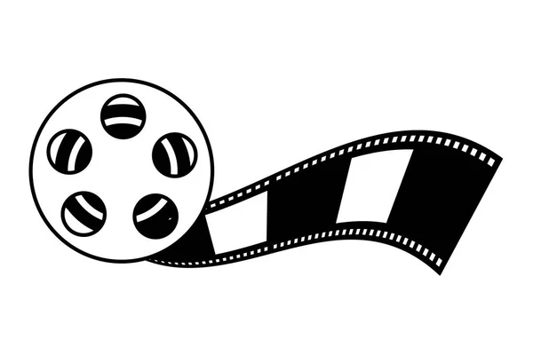 Tekercs szalag termelés Film Film — Stock Vector
