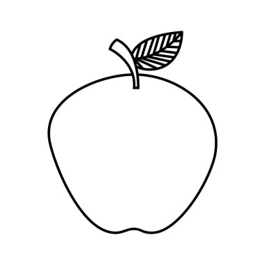 Beyaz arkaplanda taze organik elma