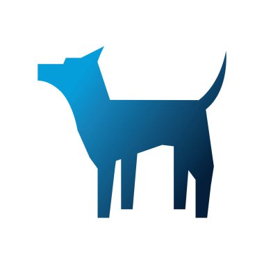 izole köpek sembol siluet simge
