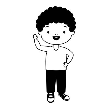 gülen okul çocuğu karakteri