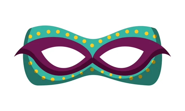 Mask carnival celebration icon — Stock Vector