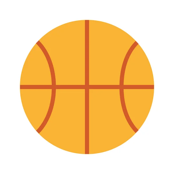 Cute basketball isolated icon — Stock Vector