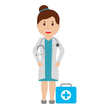 kiti ilk yardım ile kadın doktor profesyonel