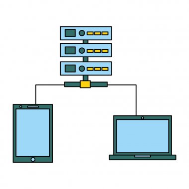 databse mobil dizüstü bilgisayar teknolojisi dijital bağlantı