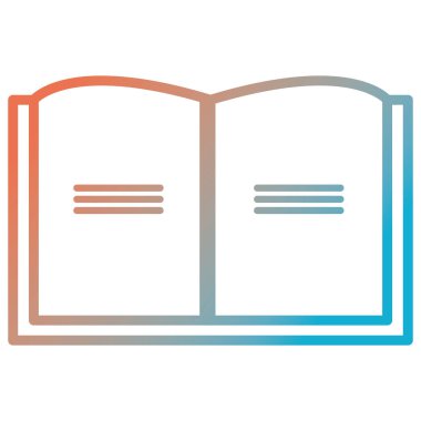 kitap okul izole simgesi