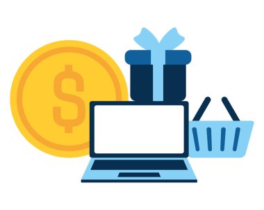 Çevrimiçi alışveriş kavramı