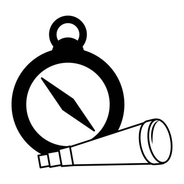 deniz pusula ve spyglass ekipman