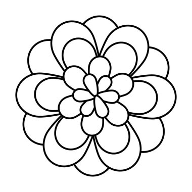 güzel gül dekoratif simge