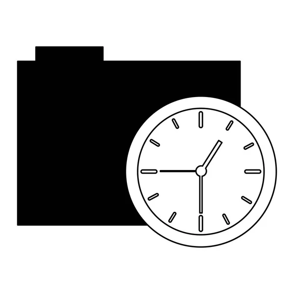 Zegar folderu roboczego — Wektor stockowy