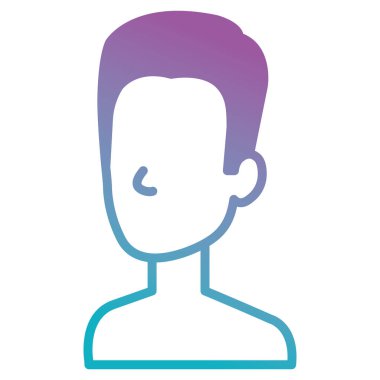 genç adam gömleksiz avatar karakter