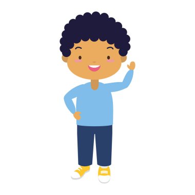 gülen okul çocuğu karakteri