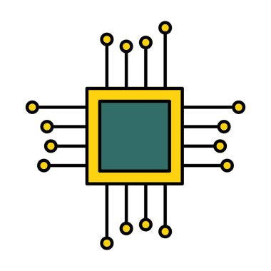 beyaz arka plan üzerinde anakart devresi