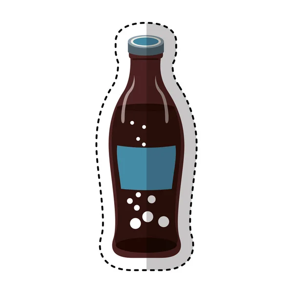 Soda láhev izolované ikona — Stockový vektor